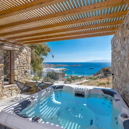 Elit Psarou Heated Pool Jacuzzi * Psarou (Mykonos)