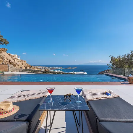Elit Psarou Heated Pool Jacuzzi Villa Psarrou